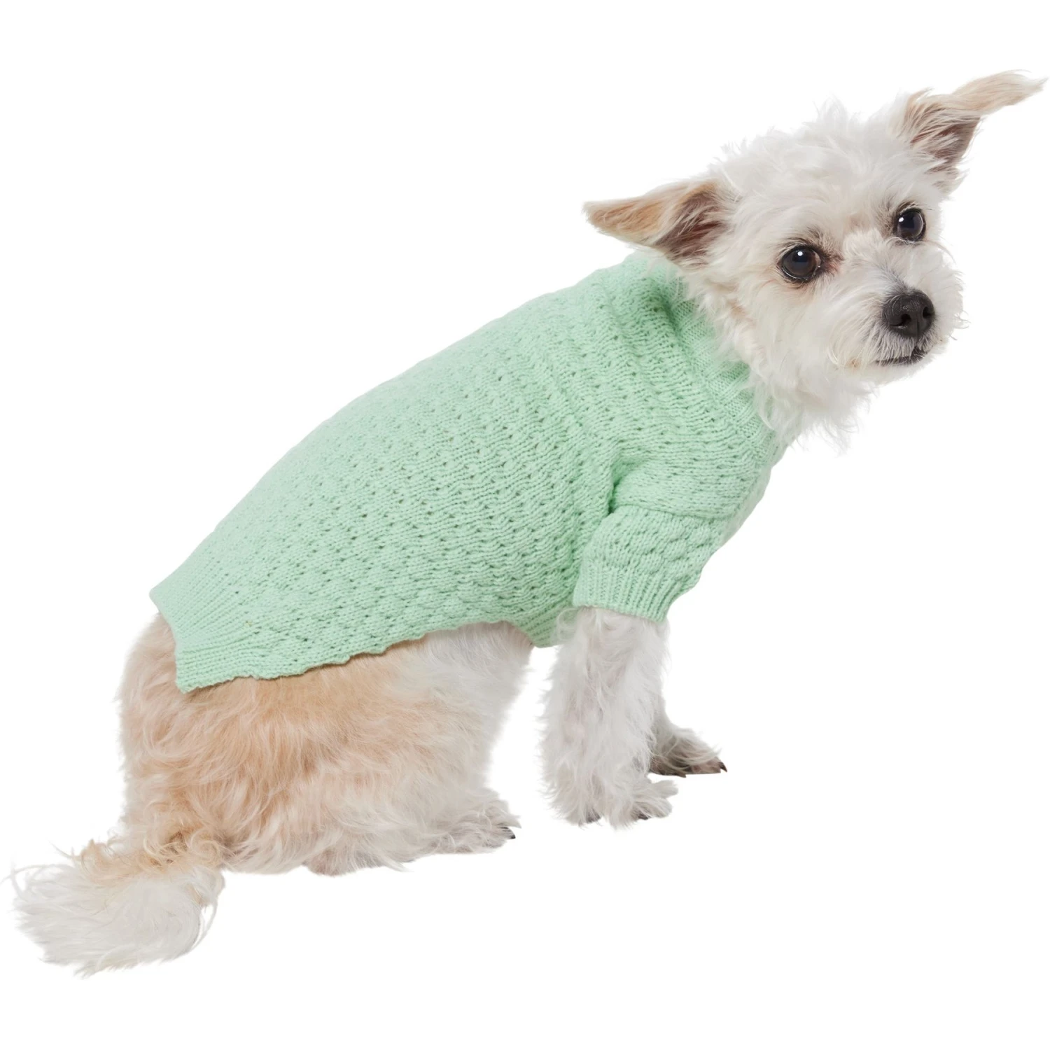 Frisco Bubble Knit Mock Neck Dog & Cat Sweater 3 Frisco Bubble Knit Mock Neck Dog & Cat Sweater - Image 3