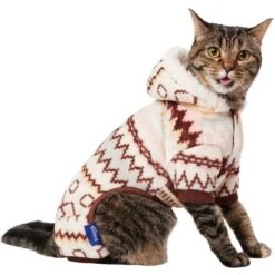 Frisco Fairisle Cozy Plush Fleece Dog & Cat PJs, Cream -Frisco Shop 719006 PT2. AC SS1800 V1692193106