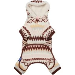 Frisco Fairisle Cozy Plush Fleece Dog & Cat PJs, Cream -Frisco Shop 719006 PT5. AC SS1800 V1692720254