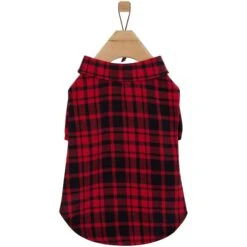 Frisco Red Tartan Plaid Dog & Cat Flannel Shirt -Frisco Shop 720790 PT3. AC SS1800 V1693401059