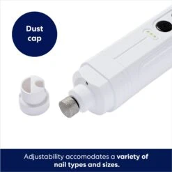 Rechargeable Cordless Cat & Dog 3-Speed Nail Grinder, White -Frisco Shop 729774 PT2. AC SS1800 V1687894786