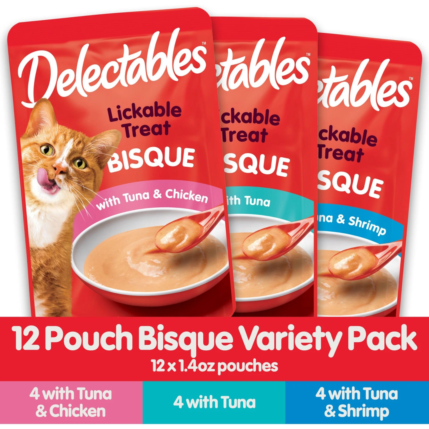Hartz Delectables Bisque Variety Pack Lickable Cat Treats & Frisco Colorful Springs Cat Toy 4 Hartz Delectables Bisque Variety Pack Lickable Cat Treats & Frisco Colorful Springs Cat Toy - Image 4