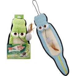 Frisco Natural Catnip & Hartz Cattraction Silver Vine & Catnip Gator Cat Scratcher Toy, Color Varies -Frisco Shop 737470 PT5. AC SS1800 V1683212076