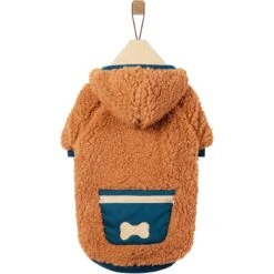 Frisco Wubby Textured Fleece Dog & Cat Hoodie W/ Pocket -Frisco Shop 742510 PT3. AC SS1800 V1692377818