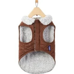 Frisco Medium Weight Quilted Dog & Cat Coat With Cozy Sherpa Lining -Frisco Shop 744310 PT4. AC SS1800 V1692978555