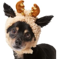Frisco Sherpa Reindeer Dog & Cat Hat With Bells -Frisco Shop 745646 PT2. AC SS1800 V1694800749