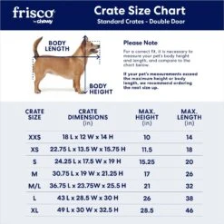 Frisco Fold & Carry Double Door Collapsible Wire Dog Crate -Frisco Shop 88789 PT2. AC SS1800 V1667228179