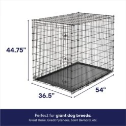 Frisco Heavy Duty Single Door Wire Dog Crate & MidWest Quiet Time Fleece Dog Crate Mat -Frisco Shop 933510 PT2. AC SS1800 V1692304490