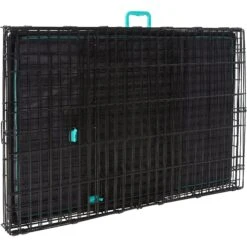 Frisco Heavy Duty Enhanced Lock Double Door Fold & Carry Wire Dog Crate & Mat Kit & MidWest Quiet Time Fleece Dog Crate Mat -Frisco Shop 947398 PT3. AC SS1800 V1693925029