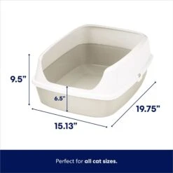 Frisco Open Top Cat Litter Box With Rim, Large & Frisco Plastic Litter Scooper With Caddy -Frisco Shop 947526 PT2. AC SS1800 V1693600215