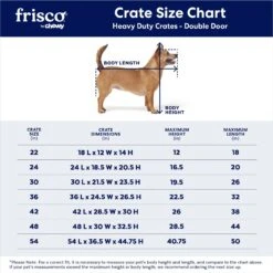 Frisco XX-Large Heavy Duty Double Door Wire Dog Crate, 54 Inch -Frisco Shop 97489 PT2. AC SS1800 V1667859374