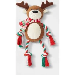 Frisco Holiday Snowman Plush With Rope Squeaky Dog Toy & Frisco Holiday Reindeer Plush With Rope Squeaky Dog Toy -Frisco Shop 986174 PT5. AC SS1800 V1698258175