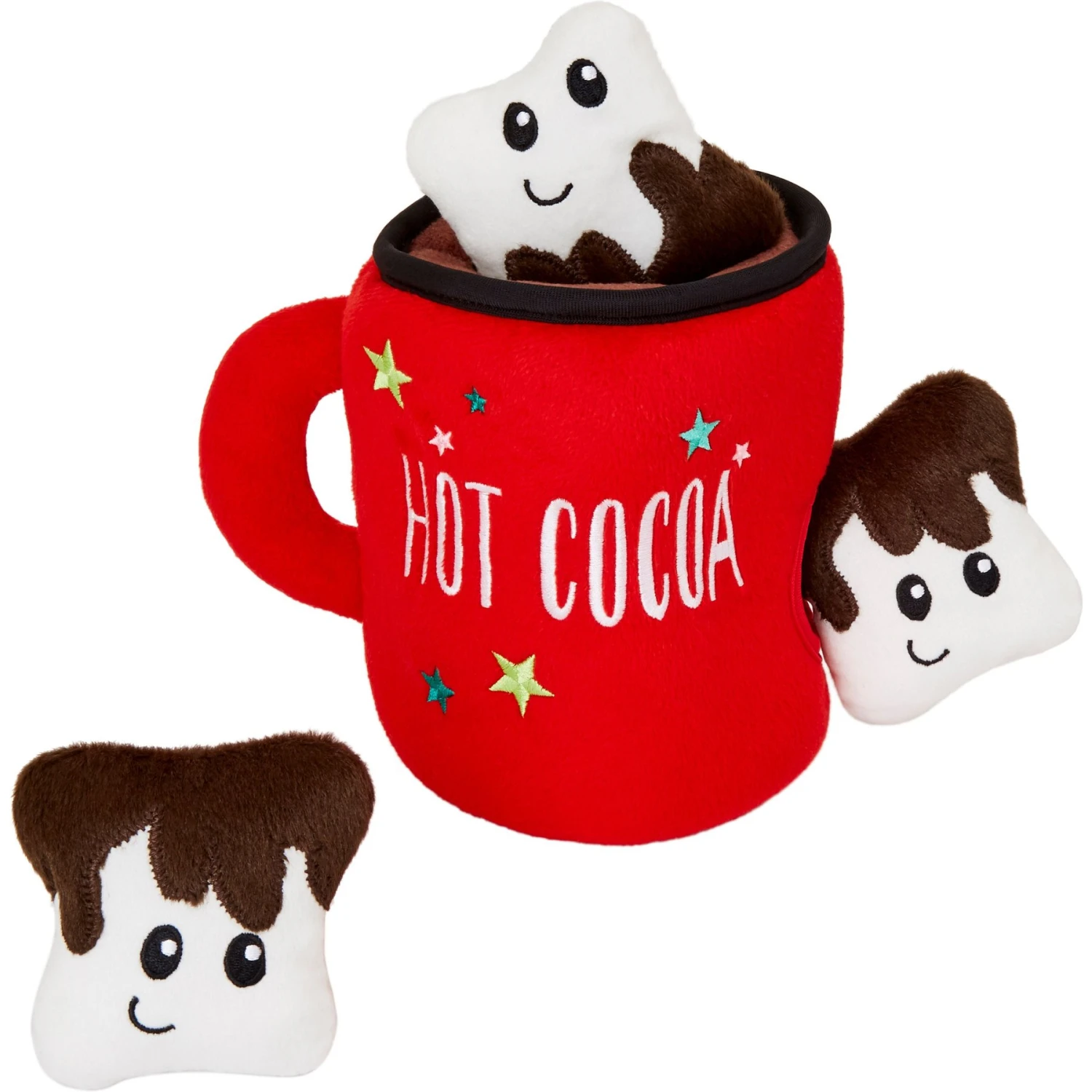 Frisco Holiday Santa's Helpers Plush Squeaky Dog Toy, 3 Count & Frisco Holiday Hot Cocoa Hide & Seek Puzzle Plush Squeaky Dog Toy 6 Frisco Holiday Santa's Helpers Plush Squeaky Dog Toy, 3 Count & Frisco Holiday Hot Cocoa Hide & Seek Puzzle Plush Squeaky Dog Toy - Image 6